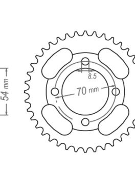 Sprocket Rear 263-36
