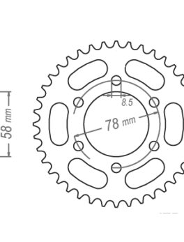 Sprocket Rear 458-37