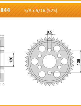 Sprocket Rear 844-44