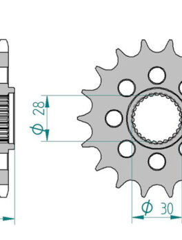 Sprocket Front 4090-18 AFAM 37601