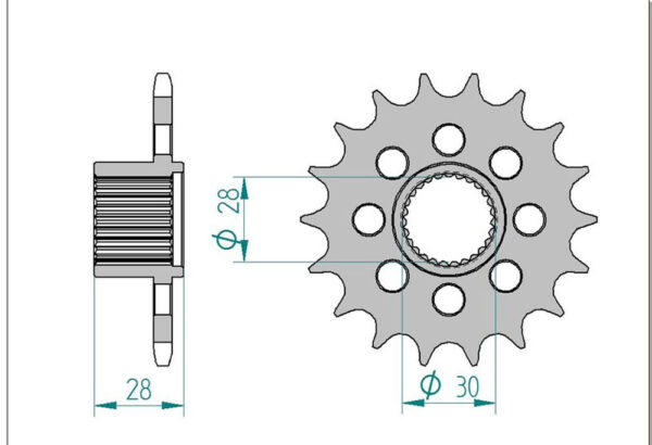 Sprocket Front 4090-18 AFAM 37601