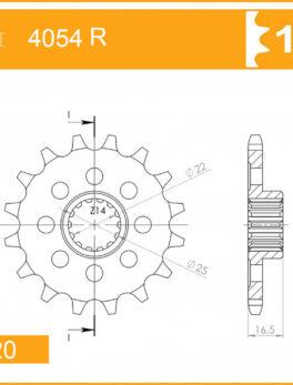 Sprocket Front 4054-16