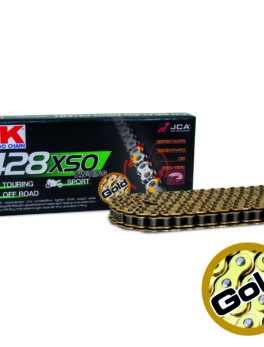 CHAIN RK GB428XSO PER LINK (100FT=2400) GOLD - PRO X-RING