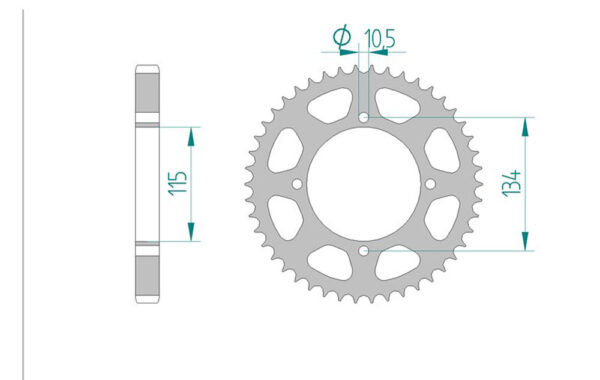 Sprocket Rear 718-48