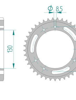 Sprocket Rear 2054-45 AFAM 44602