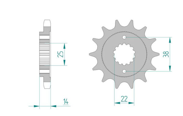 Sprocket Front Afam 46602-15