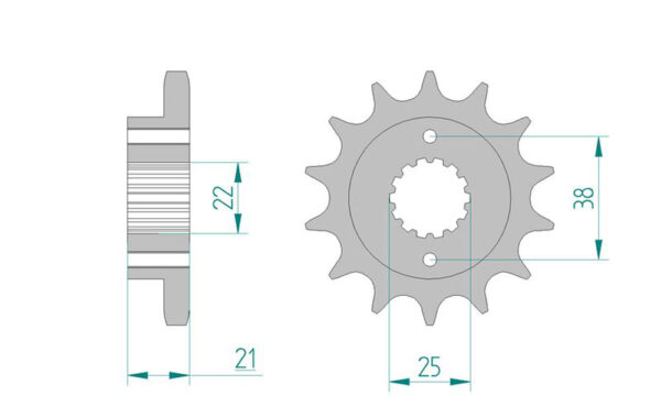 Sprocket Front 4013-15