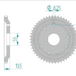 Sprocket Rear 2035-53 AFAM 47100