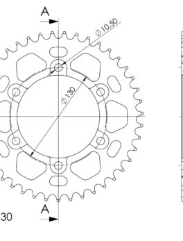 Sprocket Rear 479-43ED 7075T6 Alloy