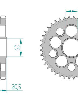 Sprocket Rear 2028-37 AFAM 50611