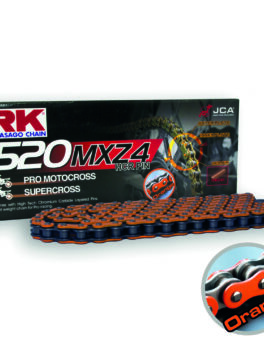 CHAIN RK ORANGE-520MXZ4-120 ORANGE - FACTORY RACING MX