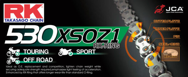 CHAIN RK 530XSOZ1 PER LINK (100FT=1920) - PRO X-RING