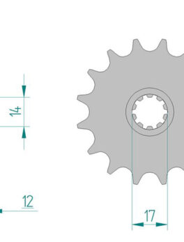 Sprocket Front 4052-12
