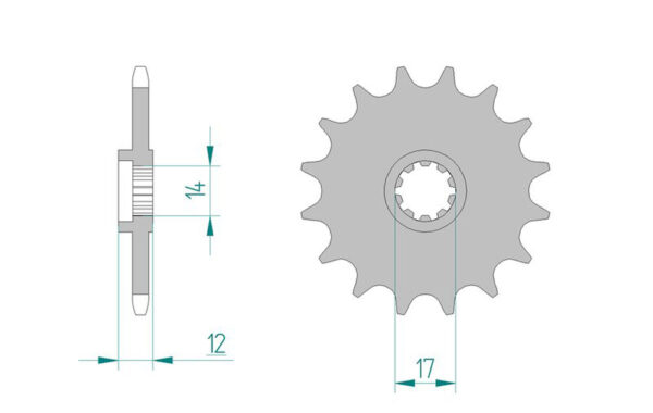 Sprocket Front 4052-12
