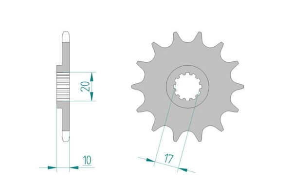 Sprocket Front Afam 64201-10