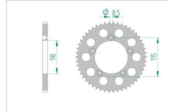 Sprocket Rear 2088-50 AFAM 72101N