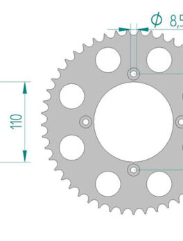 Sprocket Rear 2095-46 AFAM 72102N
