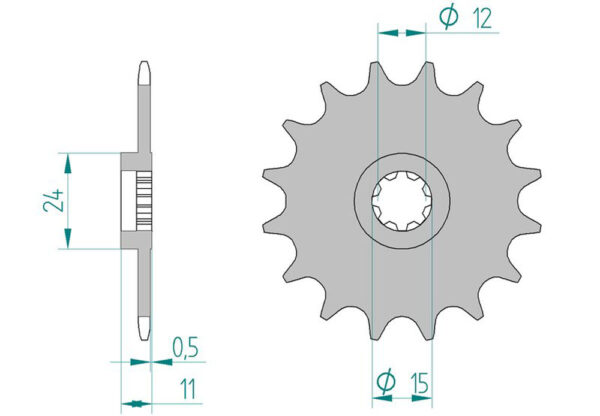 Sprocket Front 588-13  AFAM 94100