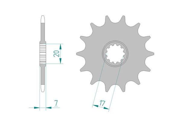 Sprocket Front 4020-12