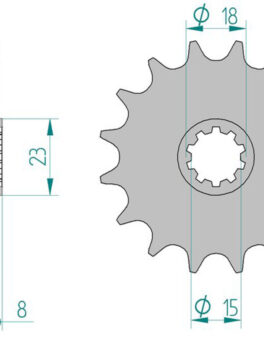 Sprocket Front 589-12 AFAM 94108-12