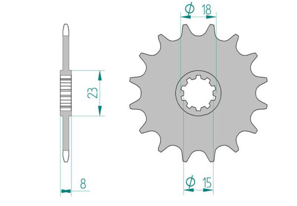 Sprocket Front 589-14 AFAM 94108