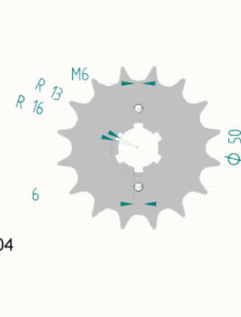 Sprocket Front Afam 94804-16 JTF1026