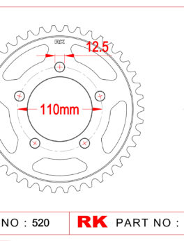 Sprocket Rear RK B4774-41 JTR 1225-41