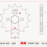 Sprocket Front RK-C2121-14 JTF249