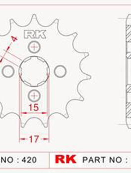 Sprocket Front 272-12 JTF272 RK-C2145-12 JTF253 JTF255