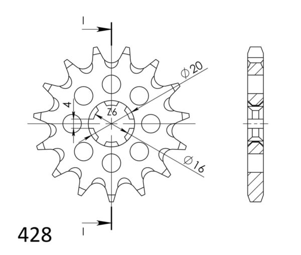 SuperSprox Front MX Grooved CST-416-14  AP-A35 A45