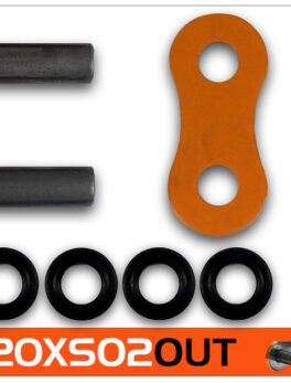 CON LINK RK 520XSO2-CLF RIVET LINK ORANGE - PRO X-RING