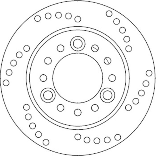 Ferodo Brake Disc Solid Fmd0034R - Image 2