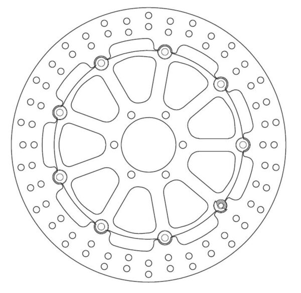 Ferodo Brake Disc Floating Alloy Centre Fmd0134Rx - Image 2