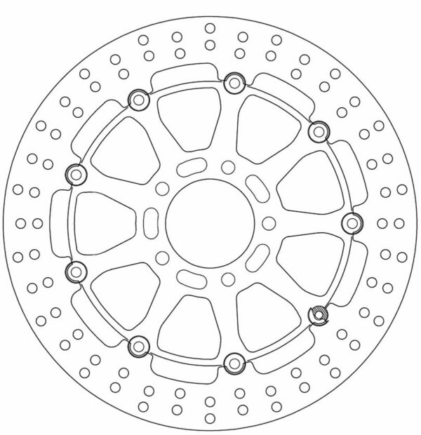 Ferodo Brake Disc Floating Alloy Centre Fmd0349Rx - Image 2