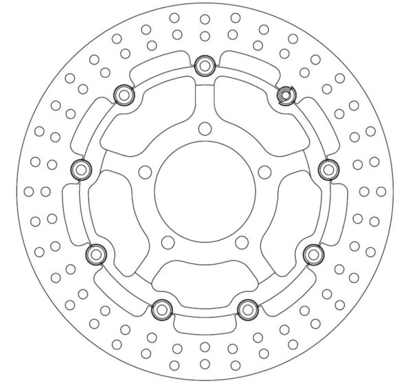 Ferodo Brake Disc Floating Alloy Centre Fmd0410Rx - Image 2