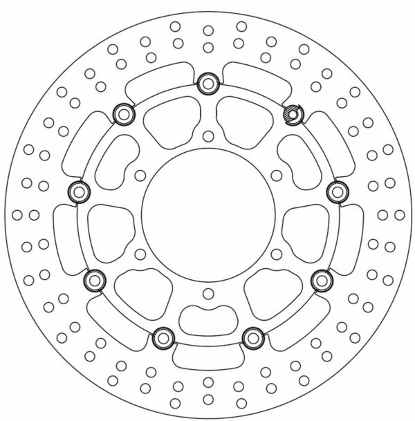 Ferodo Brake Disc Floating Alloy Centre Fmd0412Rx - Image 2