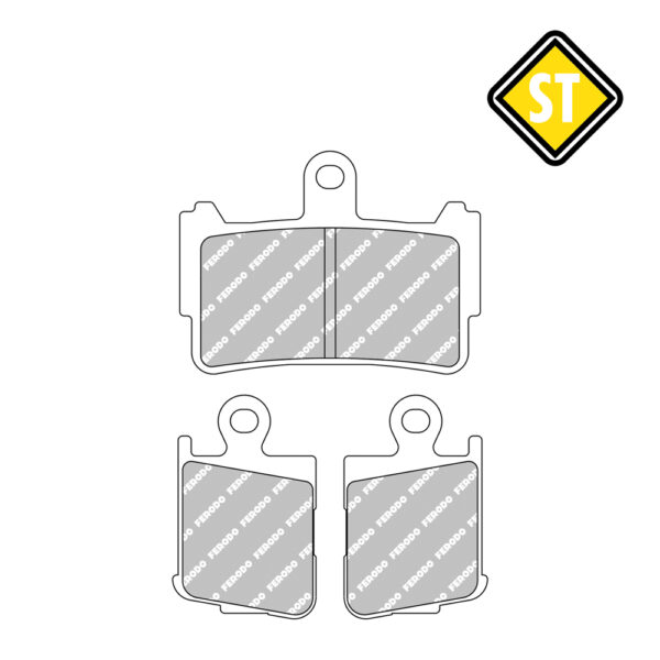 FERODO FDB2259 Sinter Grip Road Compound Pad - 4 Per Set / FA499/4HH / DB2203