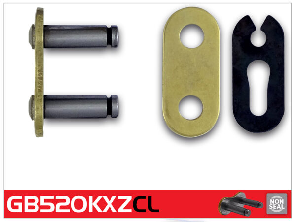 CON LINK RK 520KXZ-CL CLIP LINK GOLD - PRO MX NON-O-RING