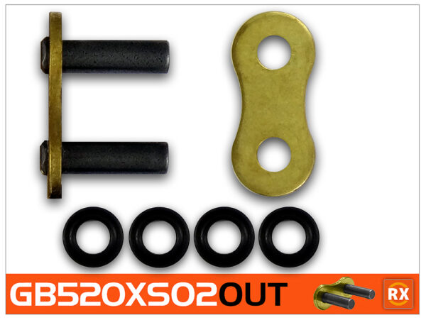CON LINK RK 520XSO2-CLF RIVET LINK GOLD - PRO X-RING