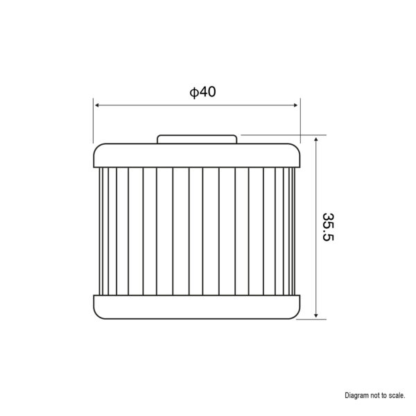 JASO OIL FILTER JF116 - HF116 SF1008 - Image 2