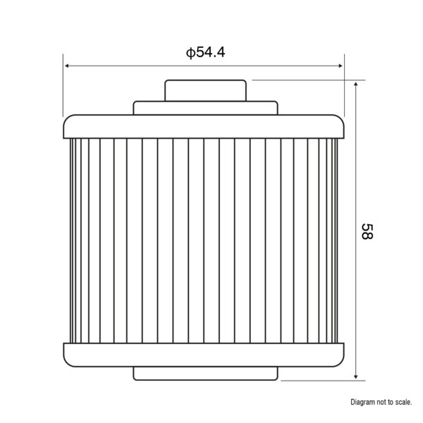JASO OIL FILTER JF145 - HF145 - Image 2