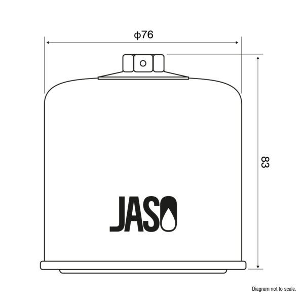 JASO OIL FILTER JF163 - HF163 Racing Type - 17mm Spanner Hex - Image 2