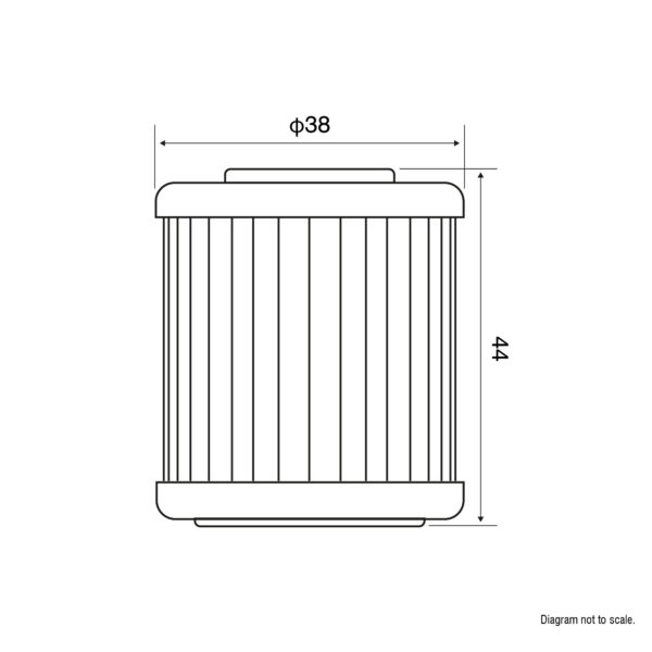 JASO OIL FILTER JF207 - HF207 - Image 2