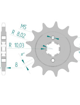Sprocket Front 422-14 AFAM 42602
