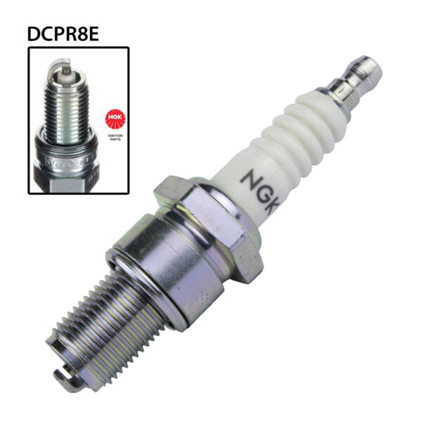 SPARK PLUG - NGK DCPR8E (Removeable Nut) - STOCK No. 4339 - SINGLES