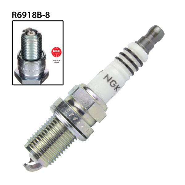 SPARK PLUG - NGK R6918B-8 - STOCK No. 4492 - SINGLES