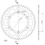 SuperSprox Rear Alloy MX RAL-1512-50-BLK AP-BN60