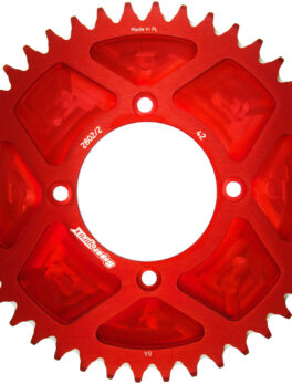 Supersprox Aluminium Rear Trials 2802/2-40 Red Solid Trial Rear AP-BT2802S