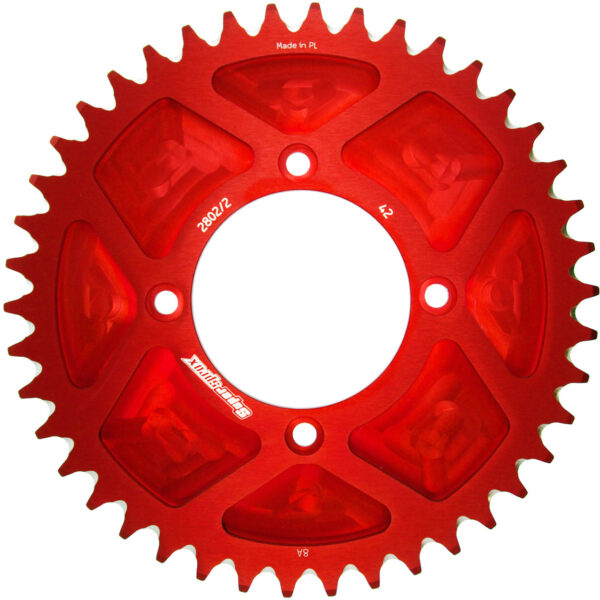 Supersprox Aluminium Rear Trials 2802/2-40 Red Solid Trial Rear AP-BT2802S