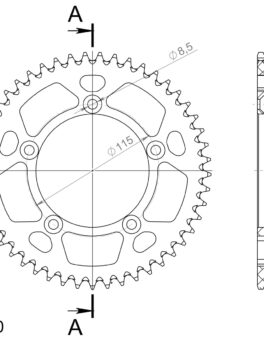SuperSprox Rear Alloy MX RAL-4-46-ORG AP-BN56